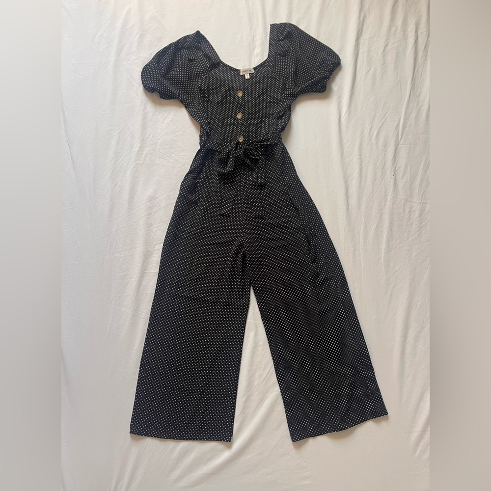 Black and White Polka Dot Jumpsuit